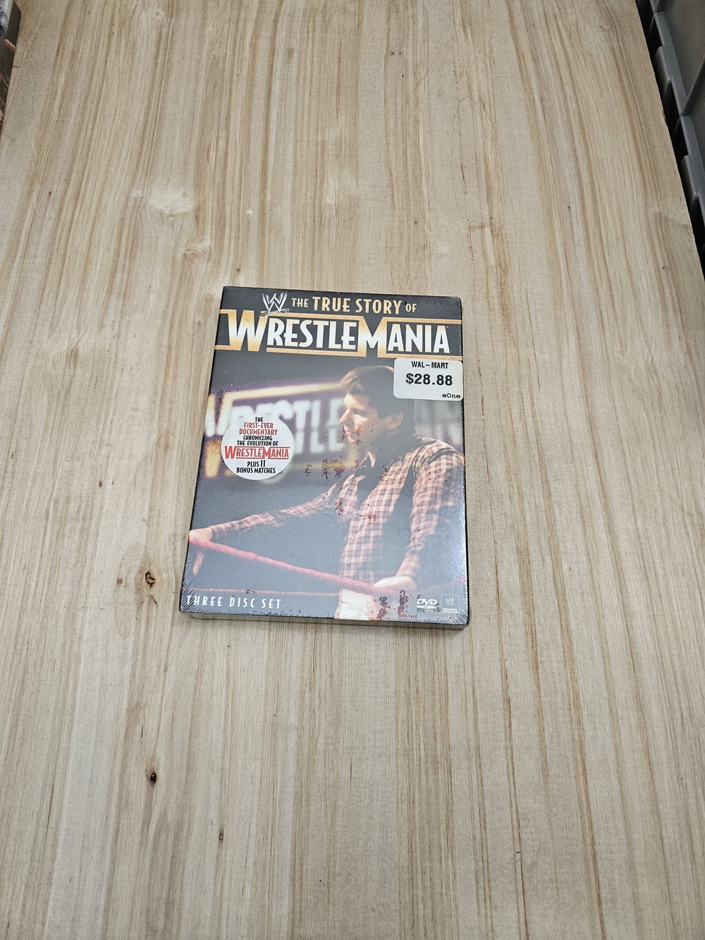 WWE The True Story of WrestleMania DVD - Black, Brown NEW